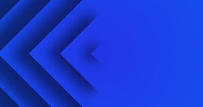 Blue color minimalistic neumorphism growing Square. Abstract shape motion graphic background. Flat animated background.