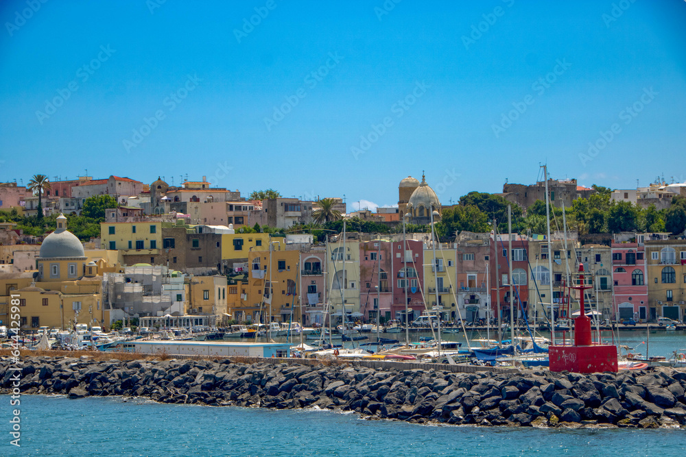 Canvas Prints Marina Grande, the main port of the enchanting island of Procida,