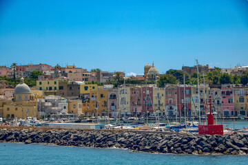 Marina Grande, the main port of the enchanting island of Procida,