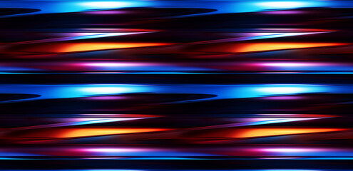 Laser-like glowing ripples with vivid colors. Seamless repeatable background.