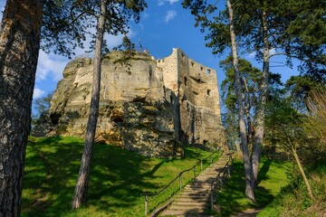 Fototapeta na wymiar Valecov castle ruins, Middle Bohemia, Czech Republic
