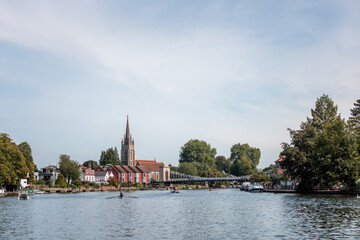 River Thames and All Saints Church in Marlow