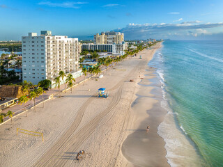 Hollywood Beach, Sunrise, early morning..Miami,  North Miami, Miami,Broward, Florida,USA