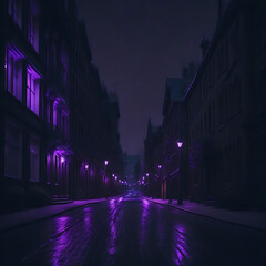 Obraz premium purple effect generative ai