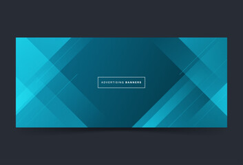 modern banner background. colorful, dark and light blue gradations, slashes ,memphis ,eps 10	