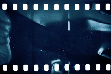 Dusty and grungy 35mm film texture or surface