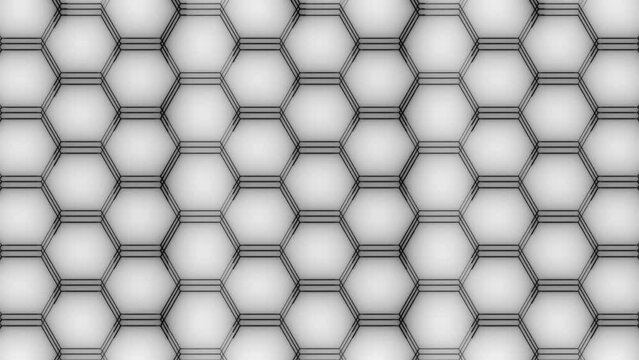 Abstract luxury black grey gradient backgrounds with golden metallic striped grid. Geometric graphic motion animation.  
