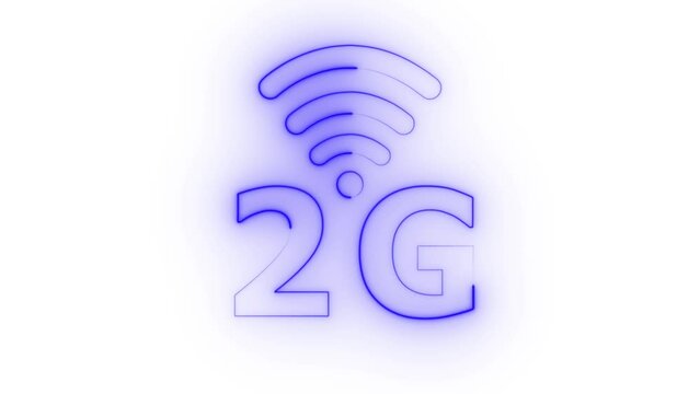 2G WI FI wireless icon .