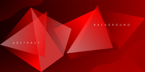 Abstract background Red triangle with technology concept for template, poster, wallpaper, flyer design. Vector illustration