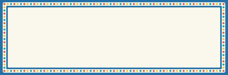 Beautiful indian tradition decorative frame with empty space, Colorful Frame or Border with colorful decorative Design geometric circle multicolored dots