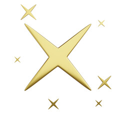 golden spakling star