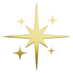 golden spakling star