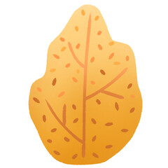 Colorful bushes and leaves in autumn