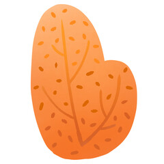 Colorful bushes and leaves in autumn