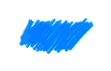 Unordentliches blaues Gekritzel gemalt mit einem Stift