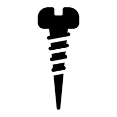 screw glyph icon