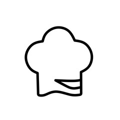 chef hat icon vector with line design.restaurant icon