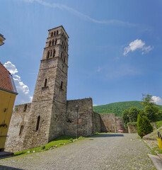 Picturesque View of Church of Saint Mary and Bell Tower of Saint Luke in Jajce