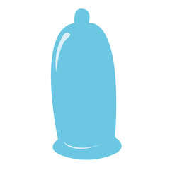 Condom cartoon. Safe sex, contraception, preservative. Vector illustration isolation on a white background.