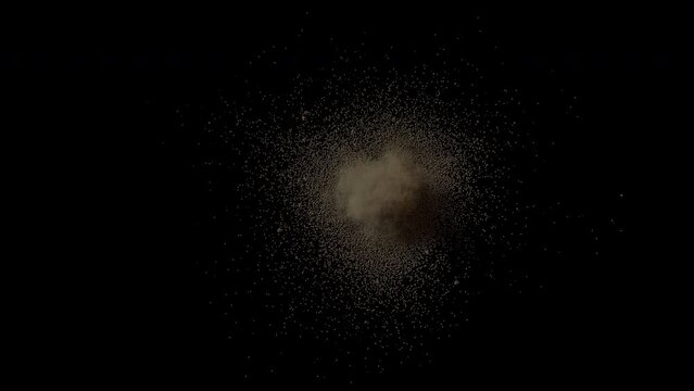 Top View Ground Explosion