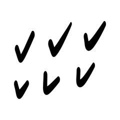 Doodle Checkmark Elements
