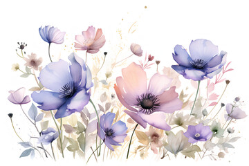 水彩　フラワー