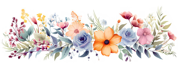 水彩　フラワー