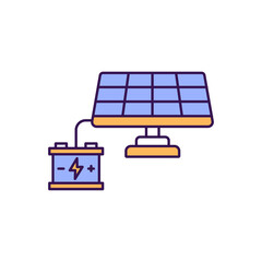 Solar setup Vector Icon which can easily modify or edit

