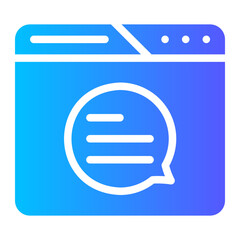 live chat gradient icon