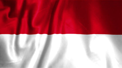 Flag of Indonesia, Fabric realistic flag, Indonesia Independent Day flag