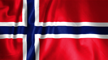 Flag of Norway, Fabric realistic flag, Norway Independent Day flag