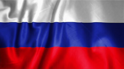 Flag of Russia, Fabric realistic flag, Russia Independent Day flag