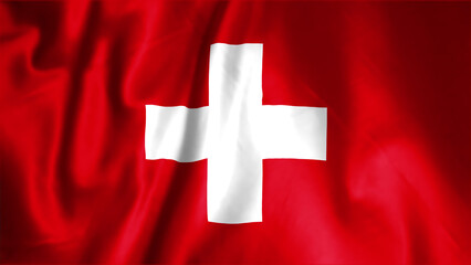 Flag of Switzerland, Fabric realistic flag, Switzerland Independent Day flag