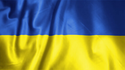 Flag of Ukraine, Fabric realistic flag, Ukraine Independent Day flag