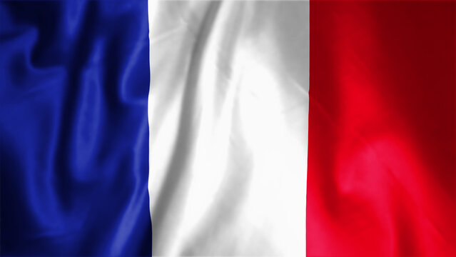 Flag of France, Fabric realistic flag, France Independent Day flag