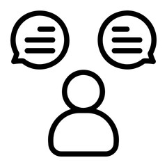 opinion line icon