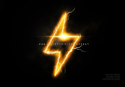 Lightning logo effect
