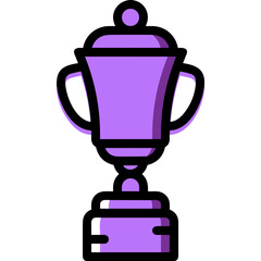 Winner success icon symbol vector image. Illustration of reward champion win championship bedge design image 