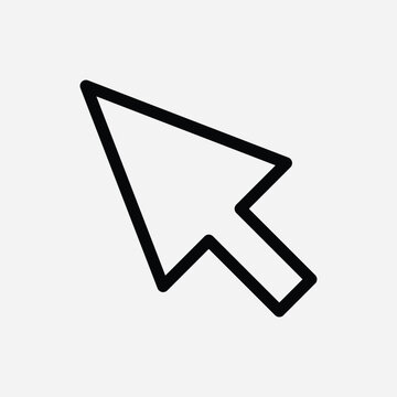 arrow pointer and cursor icon free vector illustration