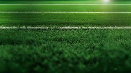 green field with copy space for american football sports theme content - obrazy, fototapety, plakaty