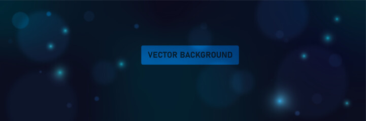 Abstract Blue Background with Gradient, Spots and highlight. Dark Blue Vector Background with Blurred shapes.