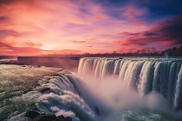 falls at sunset