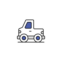 Pickup icon design with white background stock illustration
