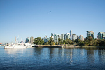 Obraz premium Beautiful view of Vancouver Bay in Vancouver, Canada
