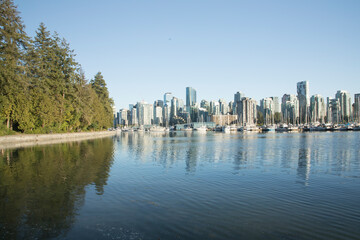 Obraz premium Beautiful view of Vancouver Bay in Vancouver, Canada