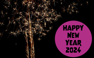 Jahreswünsche zum Silvester - Happy New Year 2024
