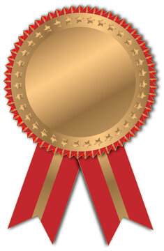 gold silver and bronze award ribbon