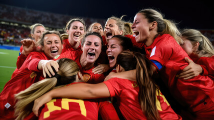 Spains womens national football team victory