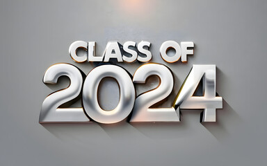 Class of 2024 for graduation education collage. Congrats Graduated. Congratulations Class of 2024 for graduation design, greeting card, poster, invitation