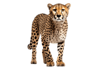 Cheetah Isolated on a Transparent Background PNG. Generative Ai